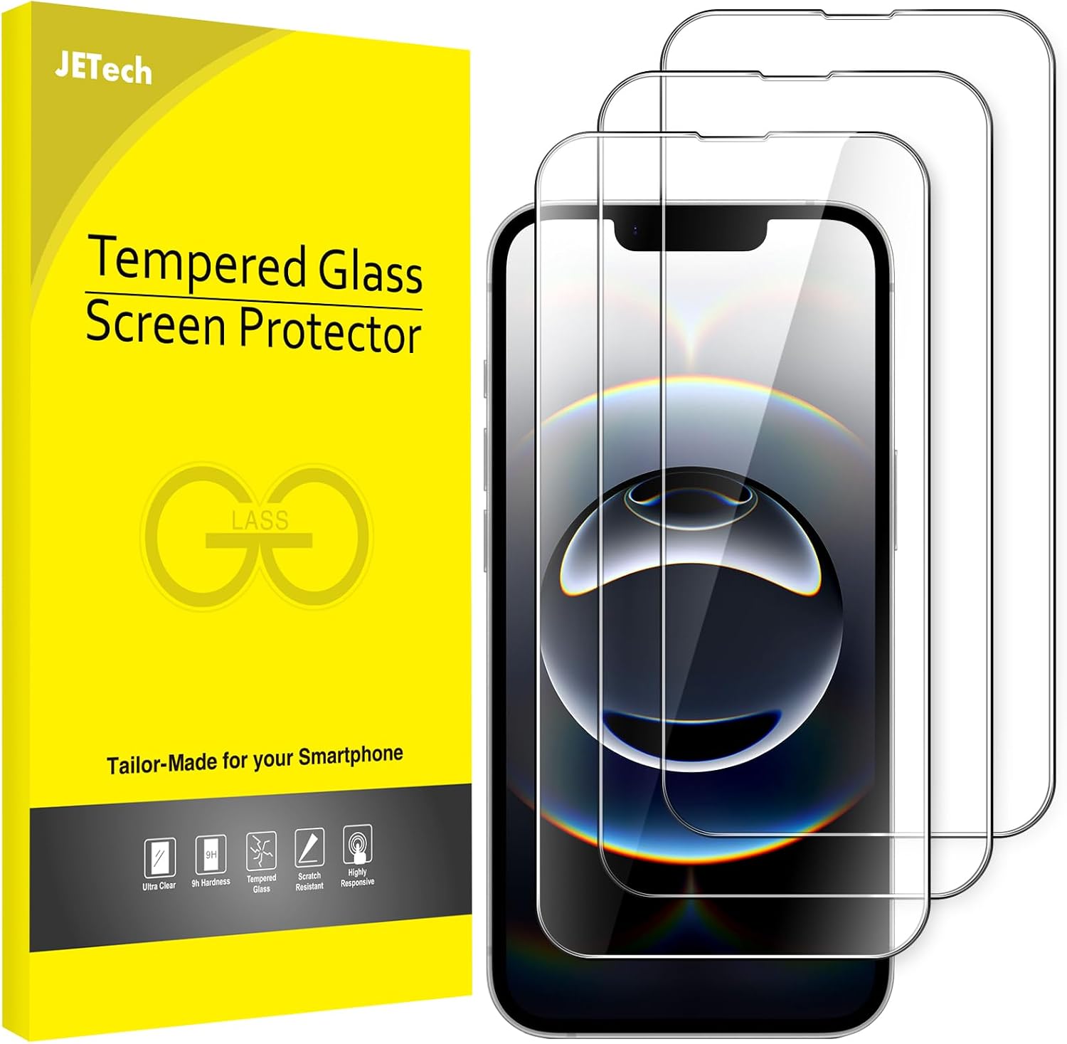 JETech — Protetor de vidro temperado para Apple iPhone 17e