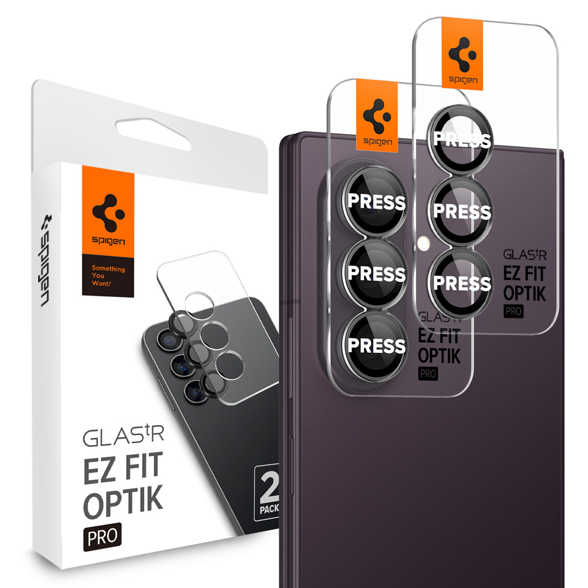 Spigen Optik Pro Protector Cámara [2P] para Samsung Galaxy Z Fold 8 Ultra