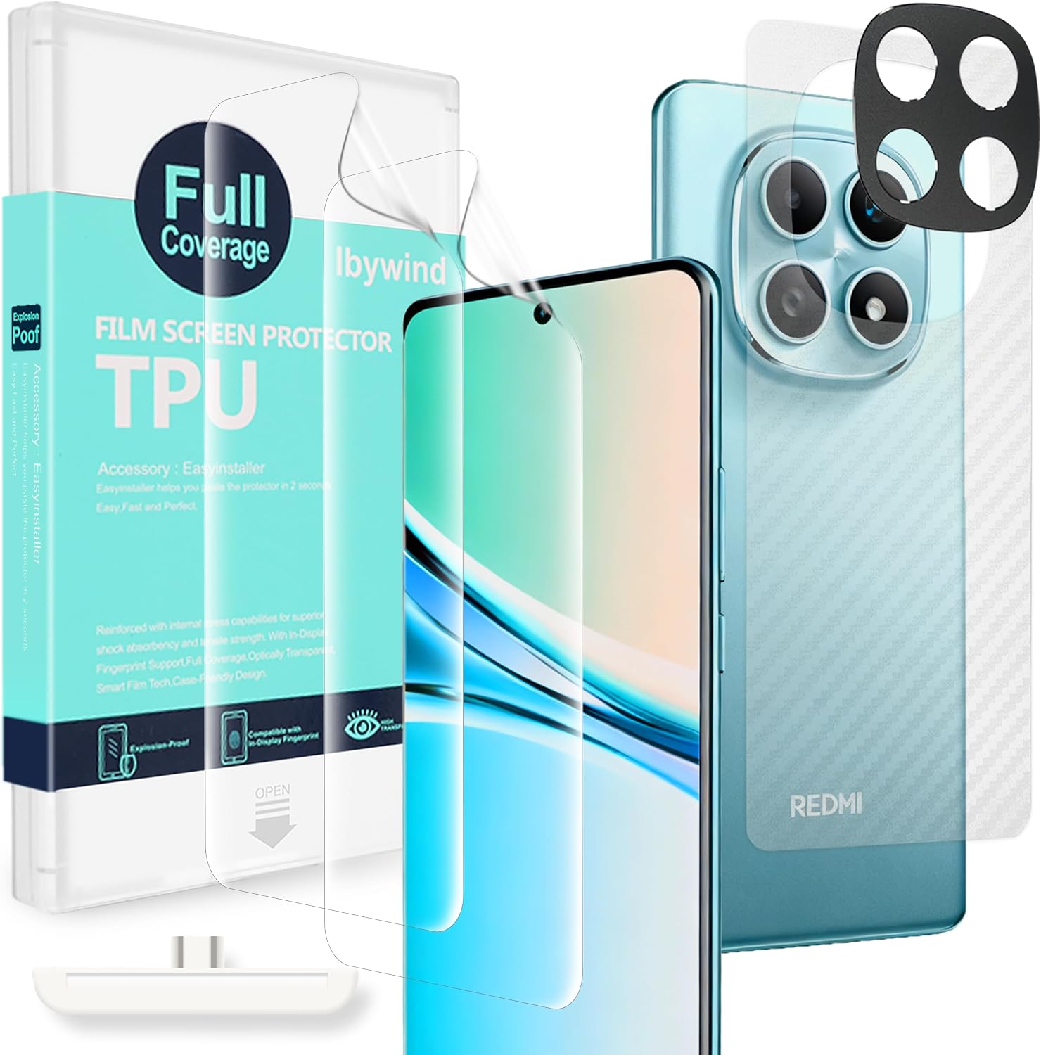 Ibywind película de hidrogel para POCO M8 5G — transparente