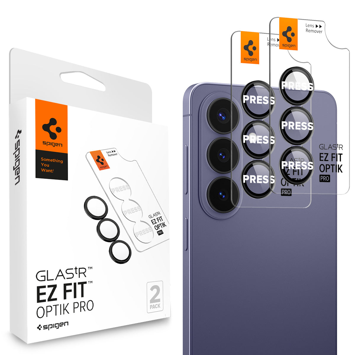 Spigen Optik Pro Protector Cámara [2 Unidades] para Samsung Galaxy S26