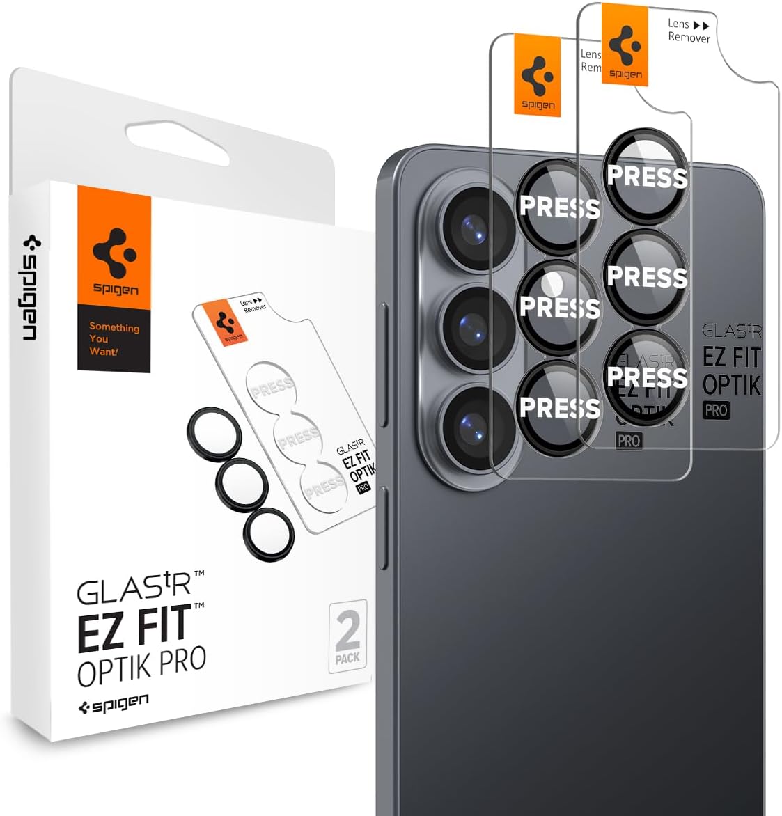 Spigen Optik Pro Protector Cámara [2 Pack] para Samsung Galaxy S26 Plus