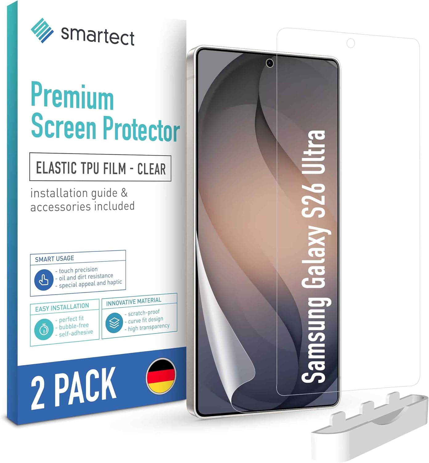 smartect TPU Protector Pantalla 2 Piezas para Samsung Galaxy S26 Ultra