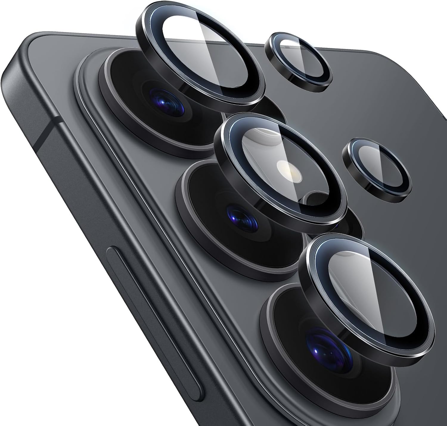 JETech Protector Lente Cámara para Samsung Galaxy S26 Ultra, Negro, 1 Juego