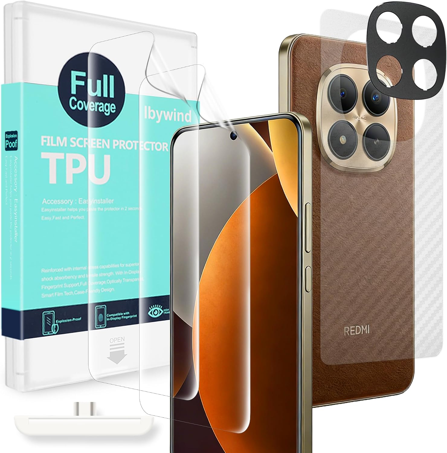 Ibywind película de hidrogel para POCO M8 Pro 5G — transparente