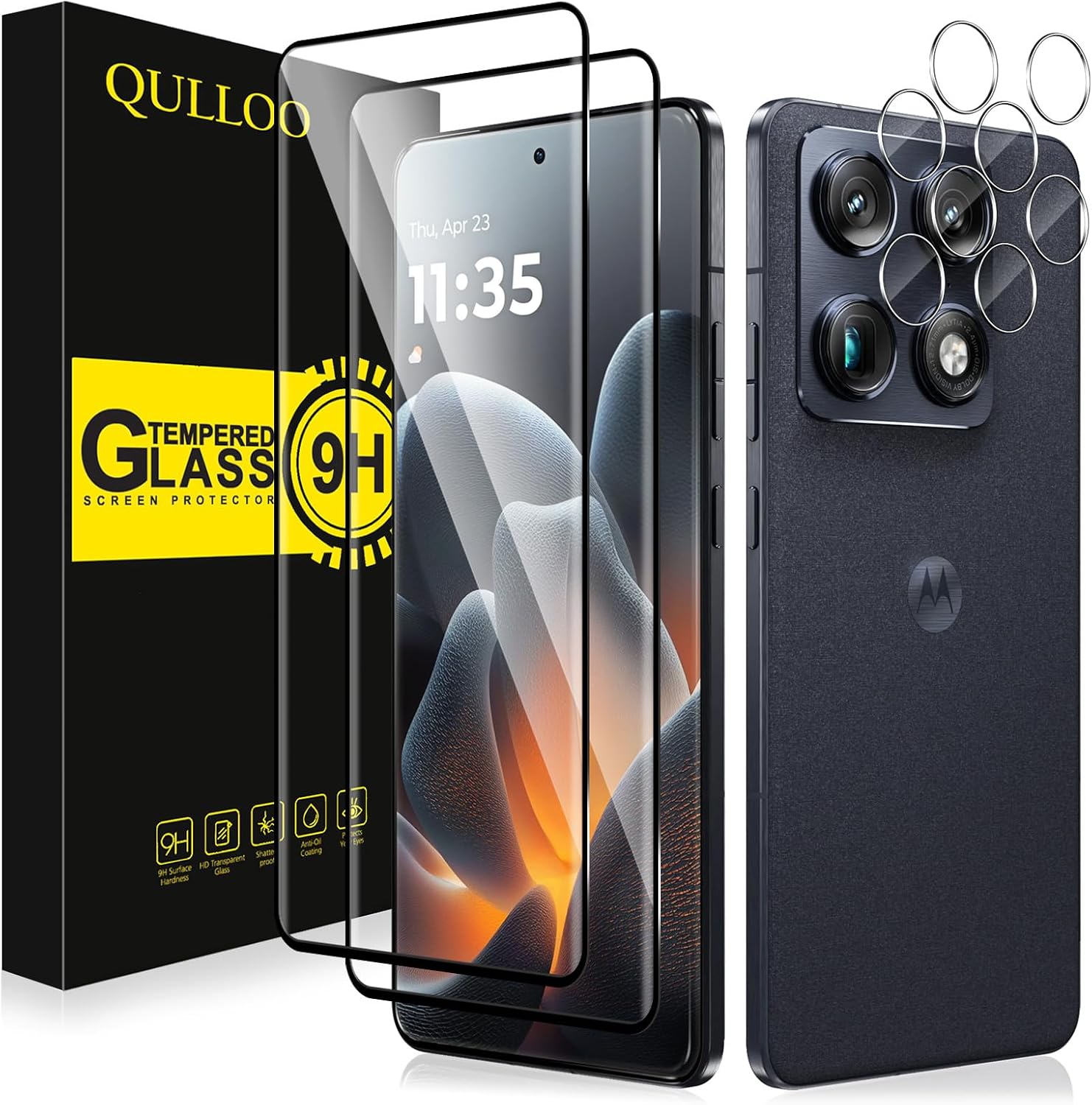 QULLOO — Protetor de vidro temperado para Motorola Signature