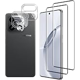 Ebzzliy 3D Protector de Pantalla para Realme 16 Pro+ 5G, 9H Dureza | Ebzzliy 2 Piezas 3D HD Cristal Templado+ 2 Protector de Lente de Cámara, Sin Burbujas, Ultra Transparente, Ultra Resistente