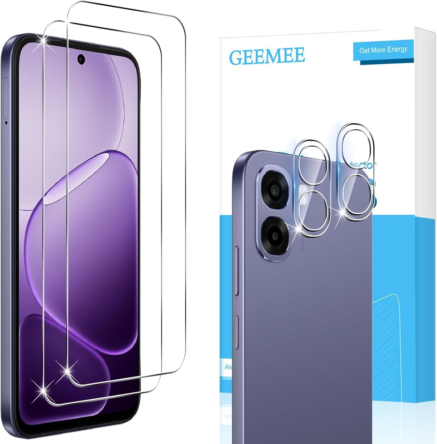 GEEMEE protetor de vidro temperado para OPPO A6k 4G