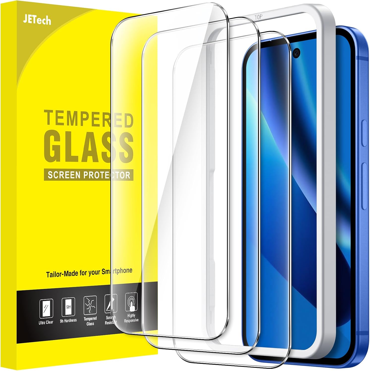 JETech — Protetor de vidro temperado para Google Pixel 10a