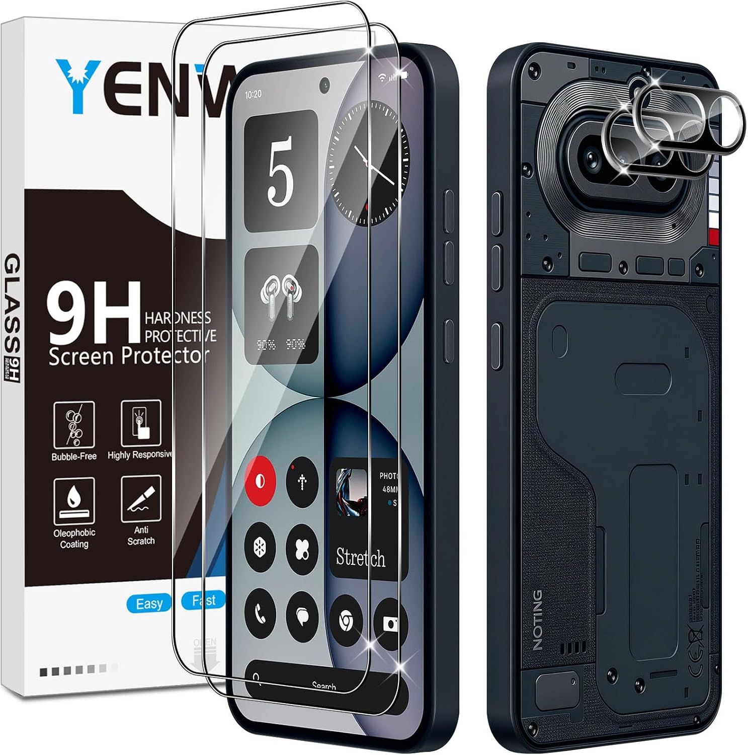 Yenwen — Protetor de vidro temperado para Nothing Phone (4a)