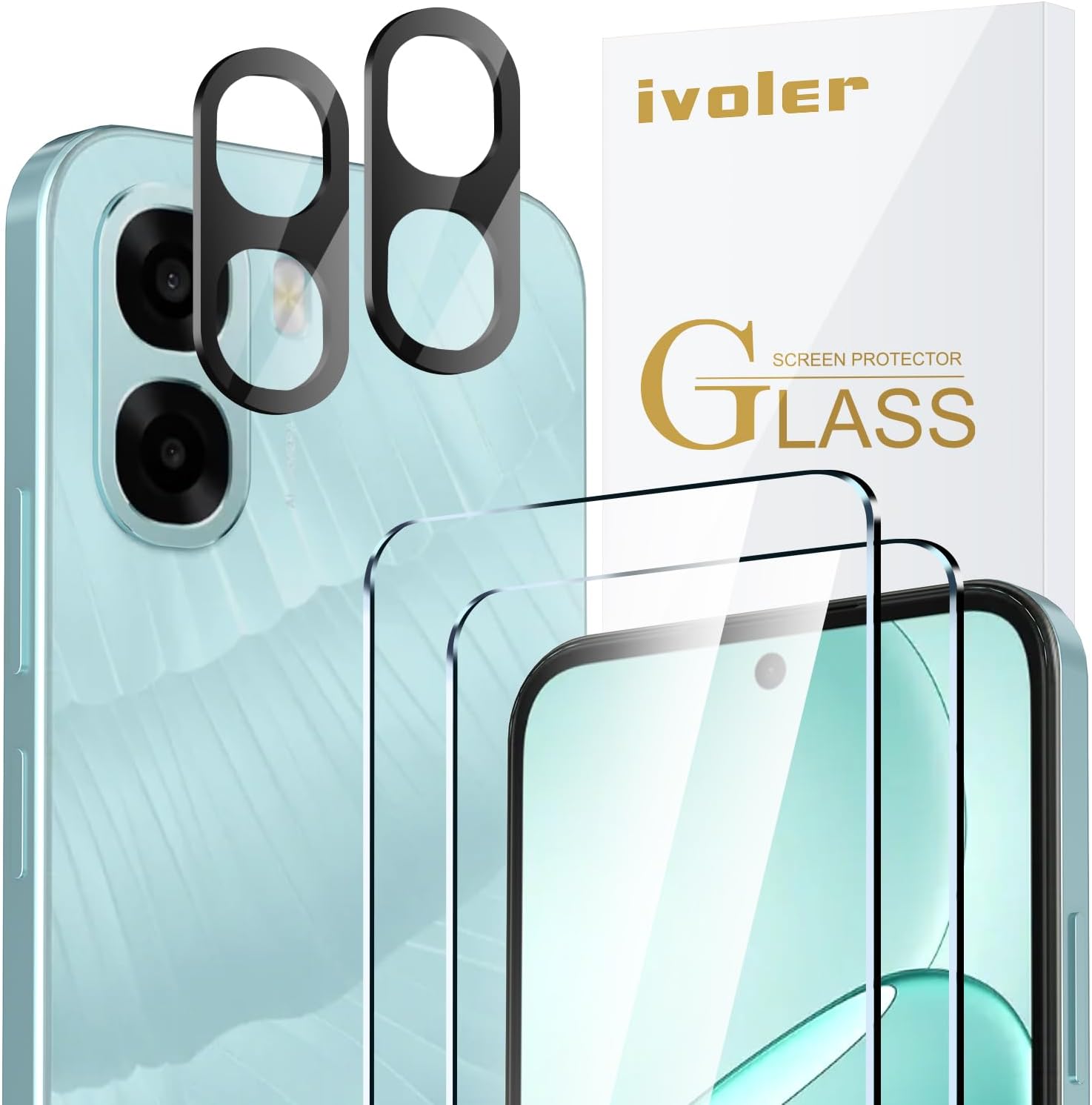 ivoler protetor de vidro temperado para OPPO A6k 4G
