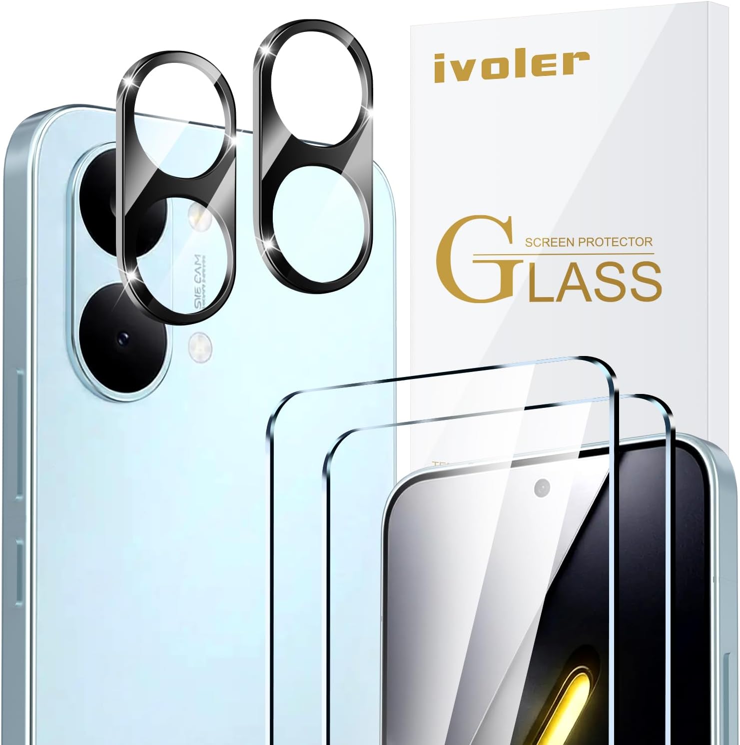 ivoler protetor de vidro temperado para POCO X8 Pro Max