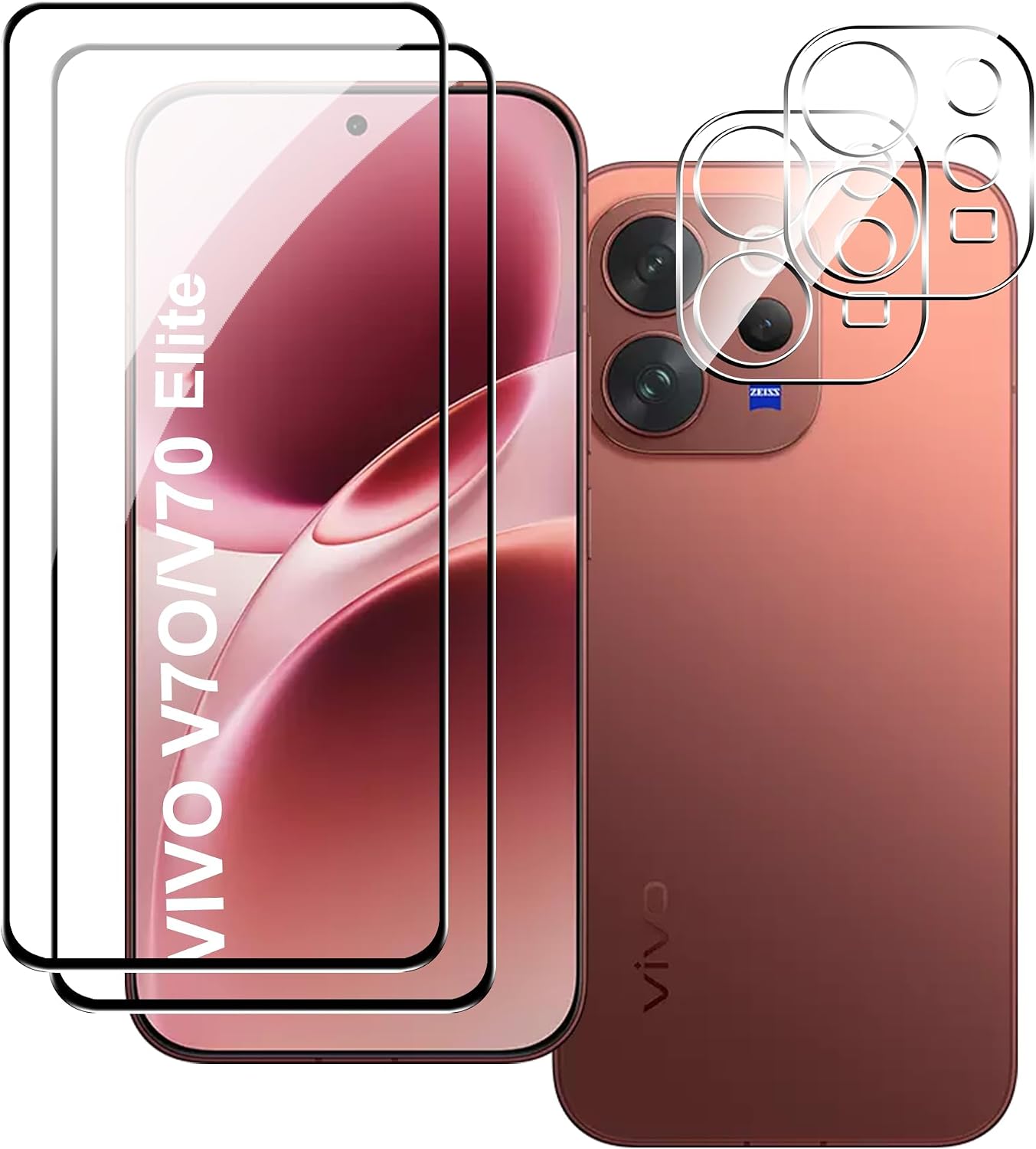 QUSRTMUE — proteção de ecrã para Vivo V70