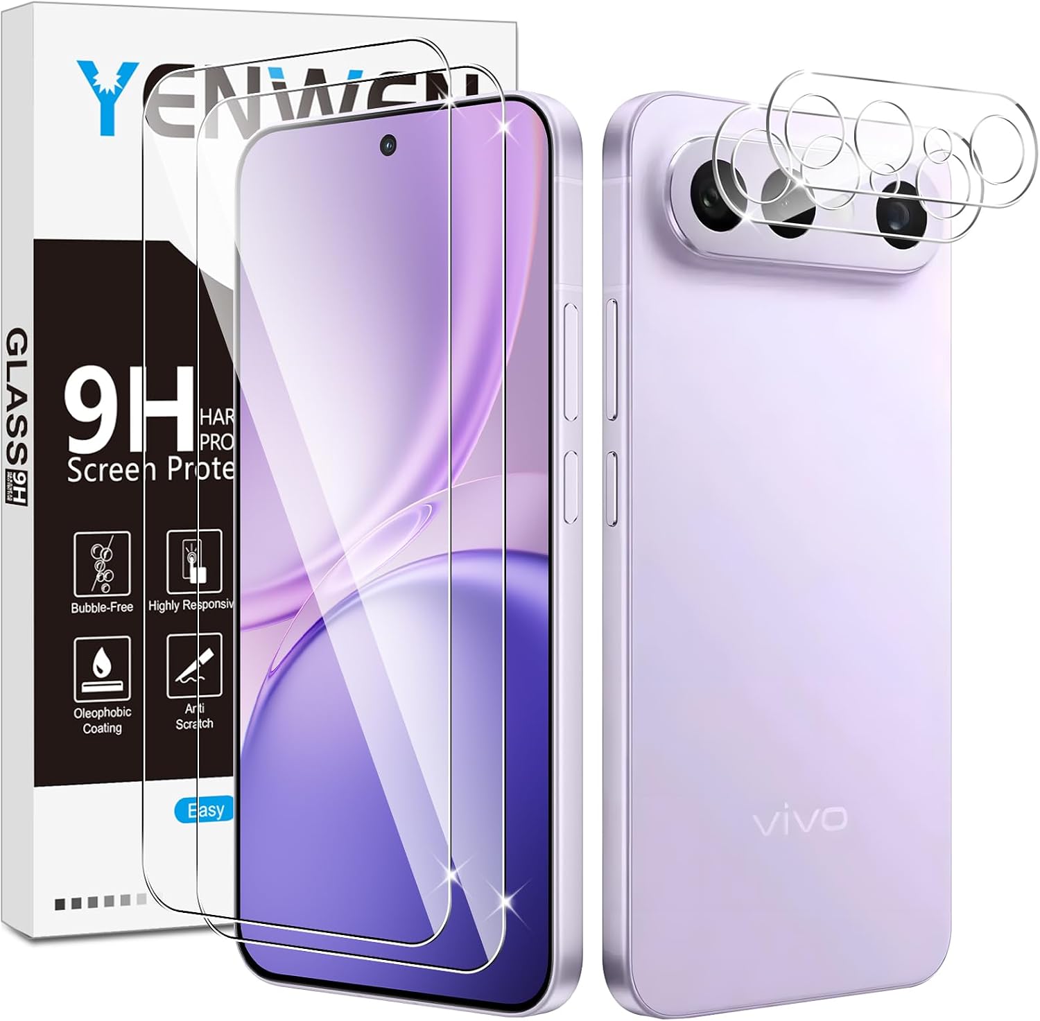 Yenwen — proteção de ecrã e câmara para Vivo X300 FE