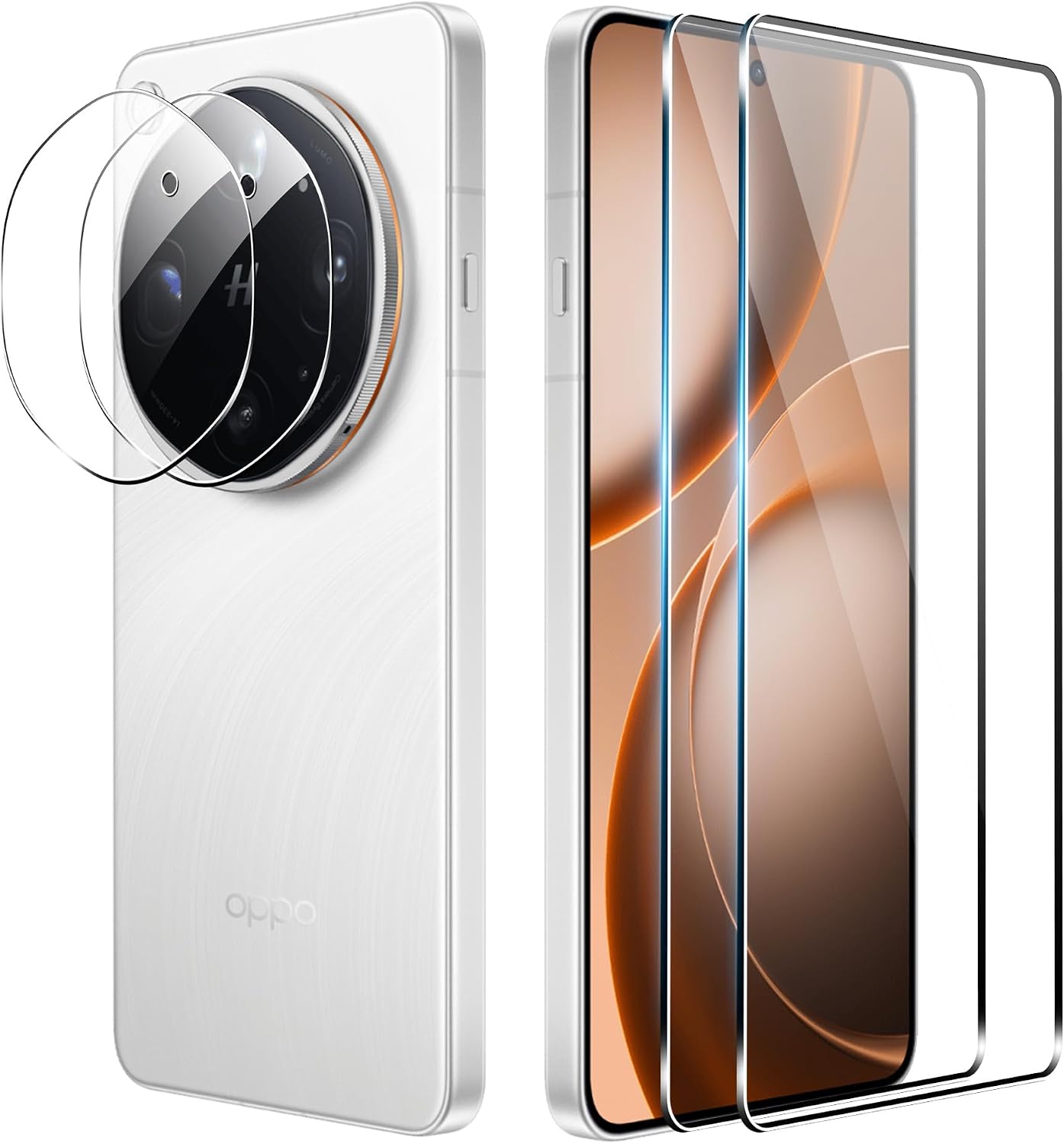 FDHYFGDY protetor de vidro temperado para OPPO Find X9 Ultra — transparente