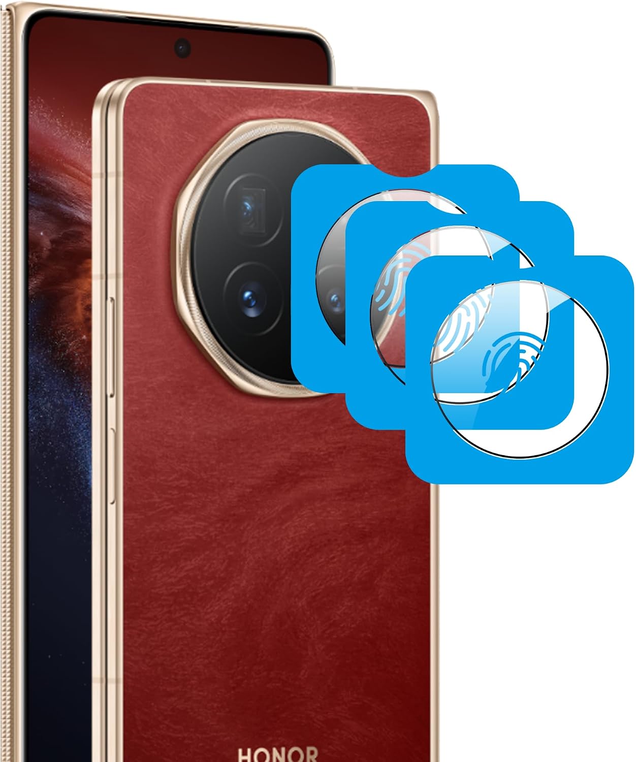 Fitudoos para HONOR Magic V6 — vidro com acessórios de instalação