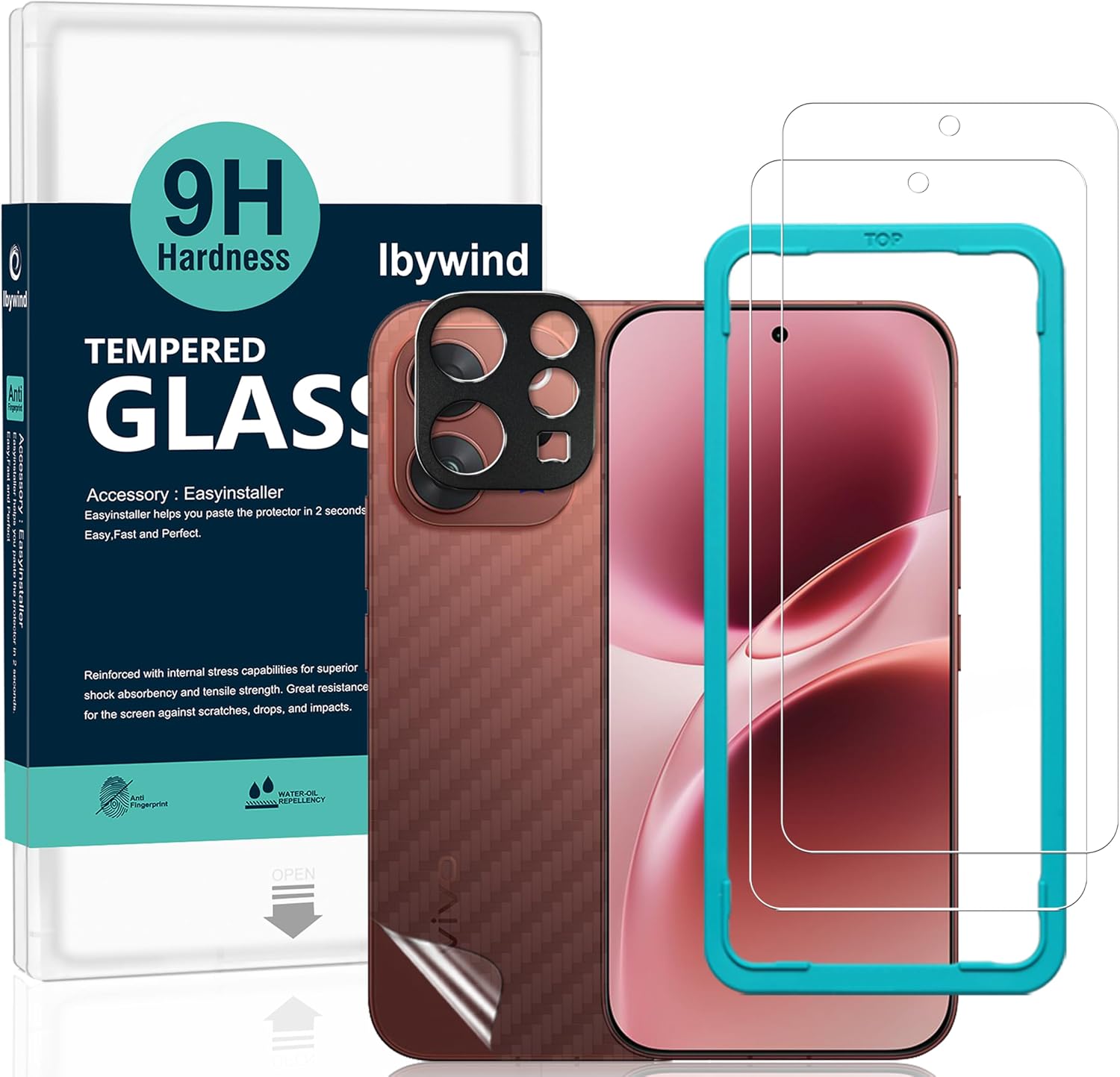 Ibywind — proteção de ecrã e câmara para Vivo V70