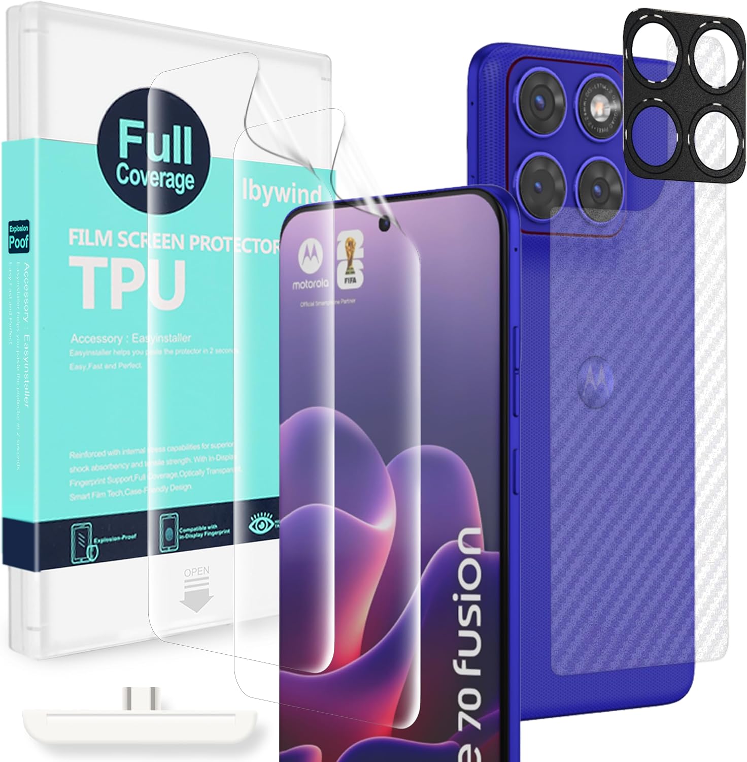 Ibywind — Película flexível para Motorola Edge 70 Fusion