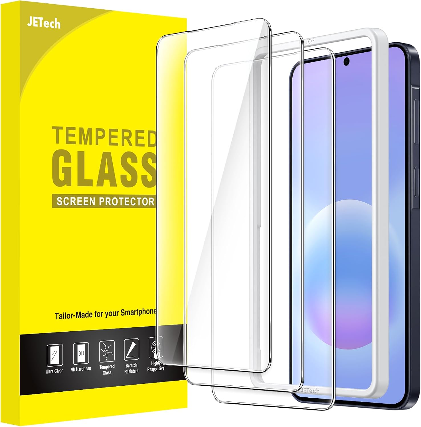 JETech Protector Pantalla para Samsung Galaxy A57, 3 Unidades