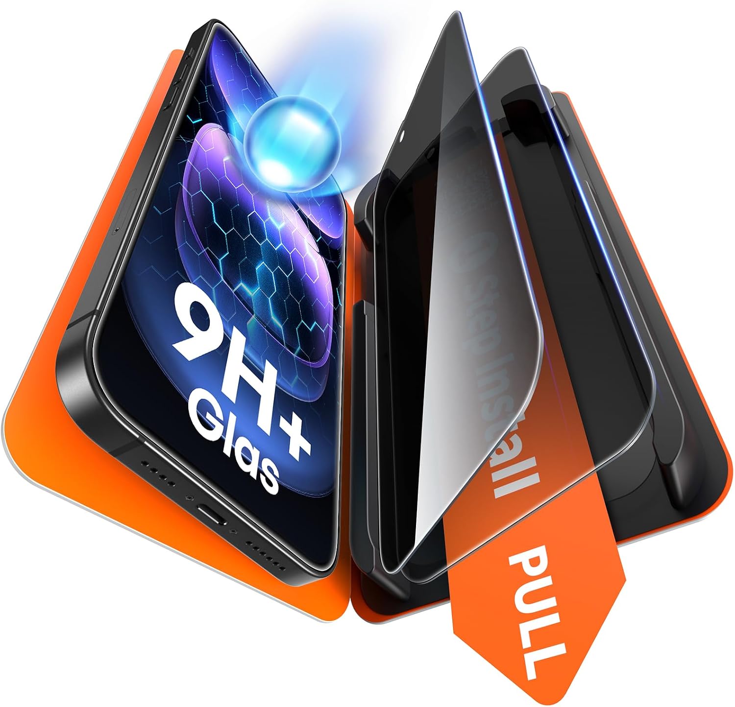 TAURI — Protetor de vidro temperado para Apple iPhone 17e (privacidade)