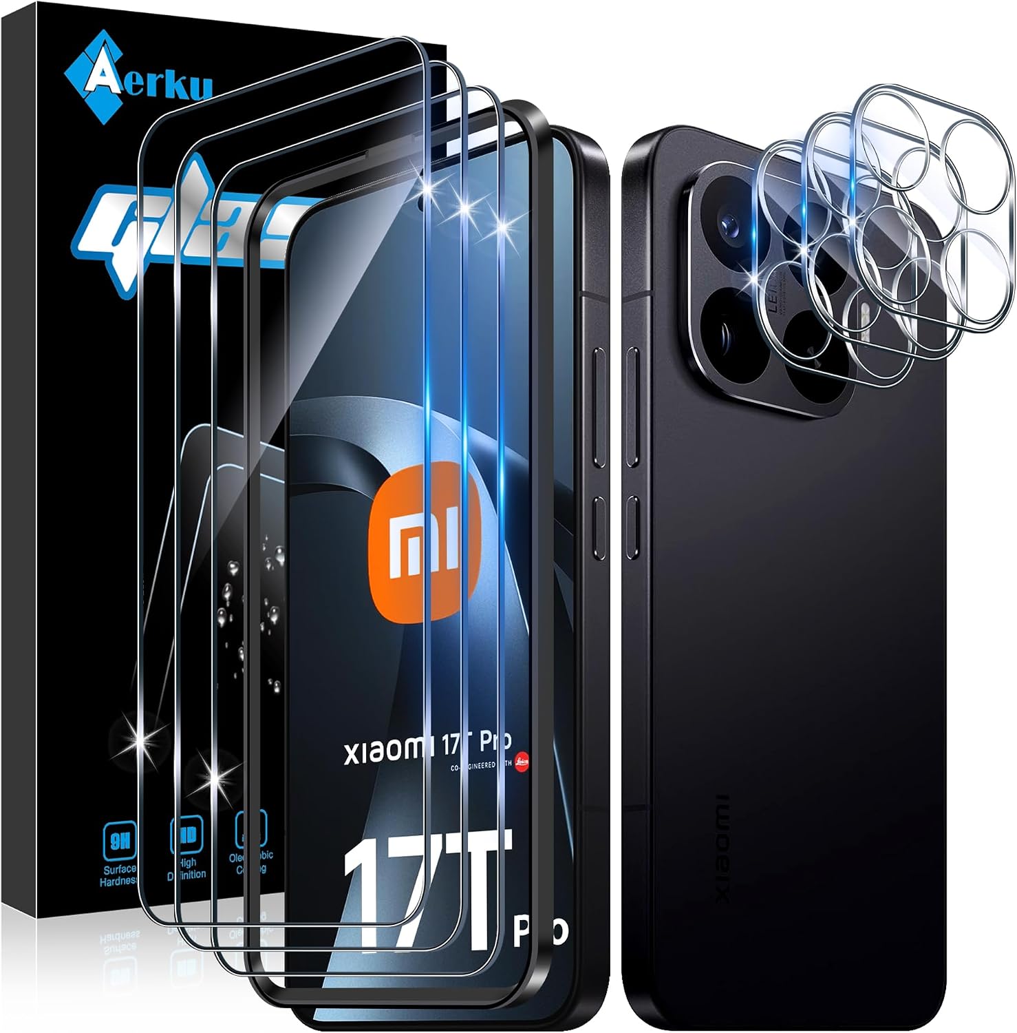 Aerku Protector de Pantalla para Xiaomi Mi 17T Pro 5G