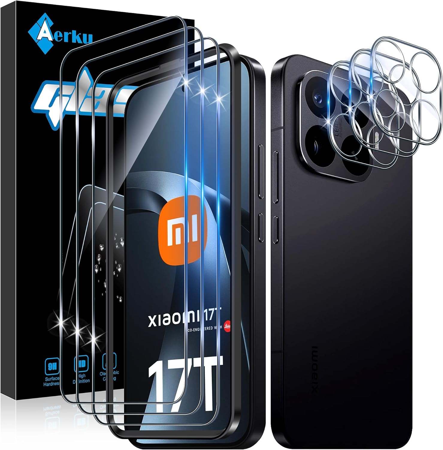 Aerku Protector de Pantalla para Xiaomi Mi 17T 5G