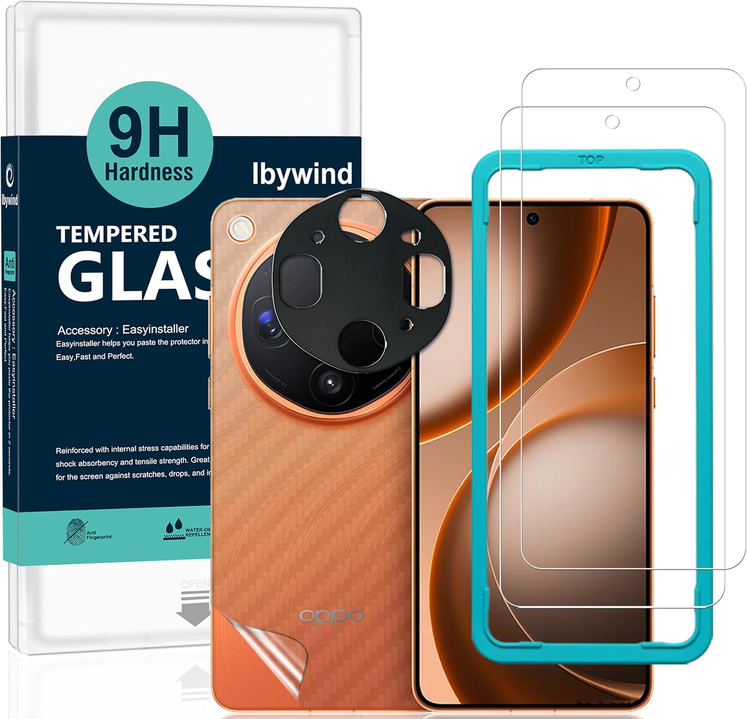 Ibywind protetor de vidro temperado para OPPO Find X9 Ultra — transparente