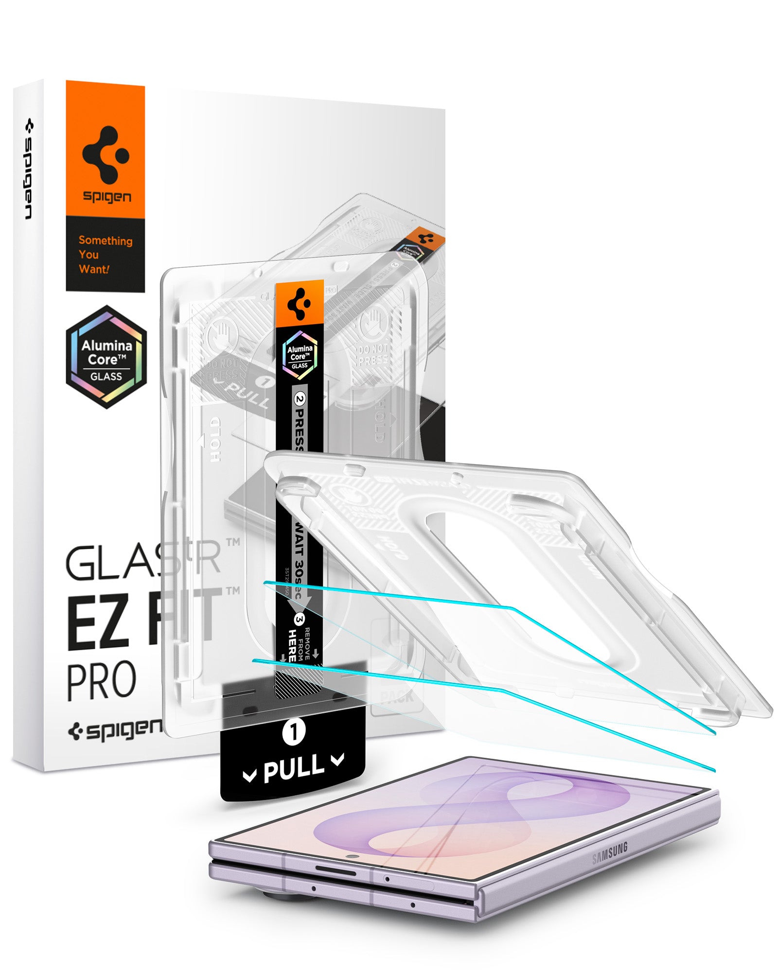Spigen EZ Fit Pro Protector Pantalla [2 Pack] para Samsung Galaxy Z Fold 8