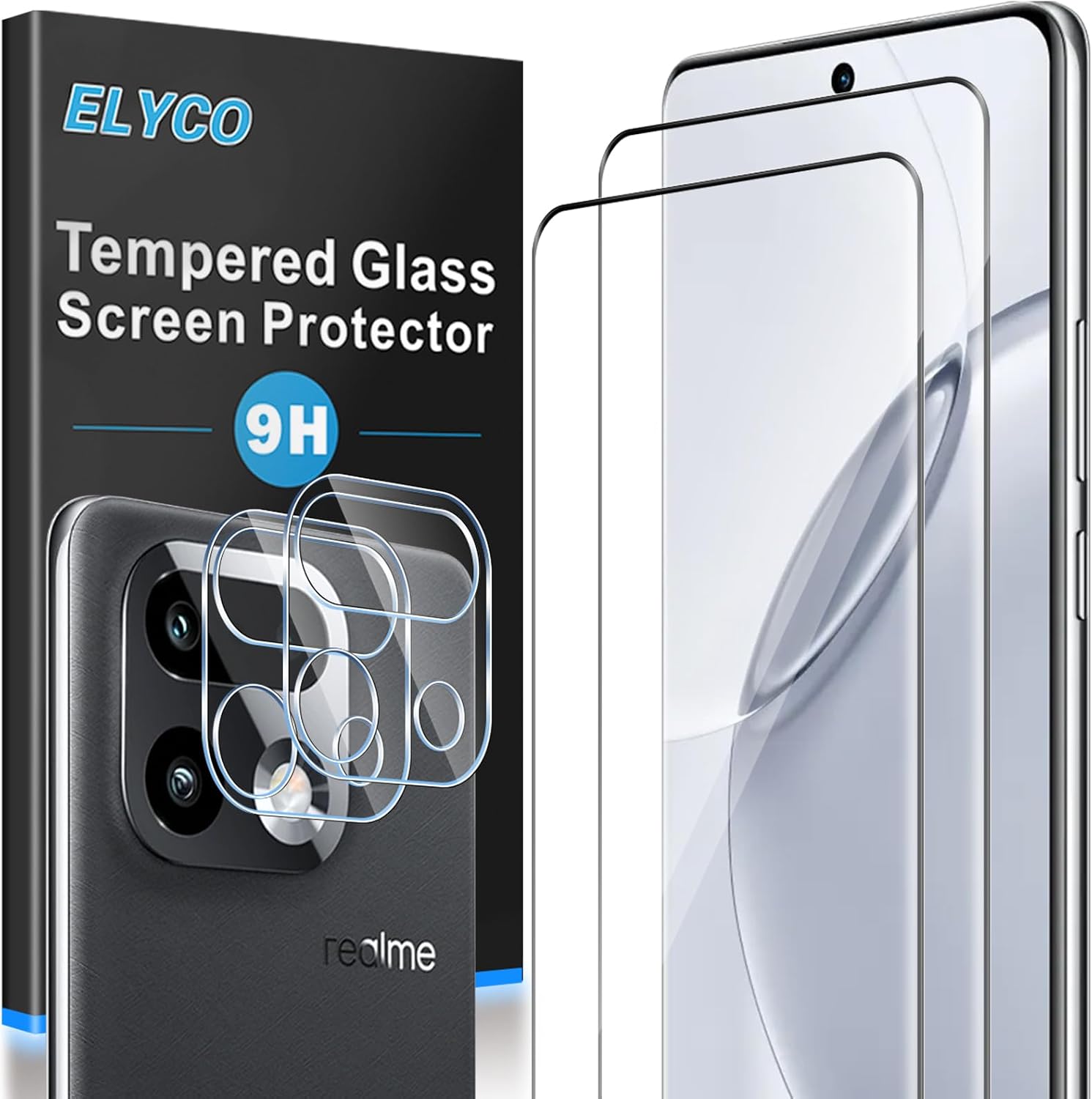 Cristal Templado para Realme 16 Pro Plus/16 Pro+, 2+2 Piezas