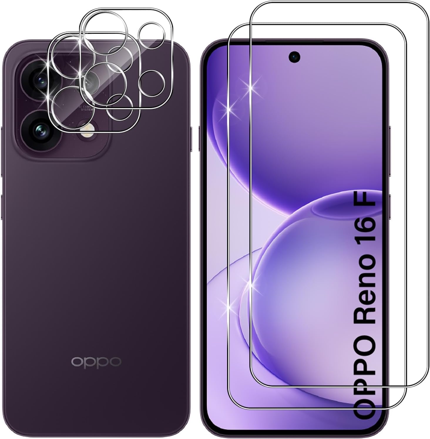 Lutree protetor de vidro temperado para OPPO Reno16 F 5G / OPPO Reno16 FS 5G