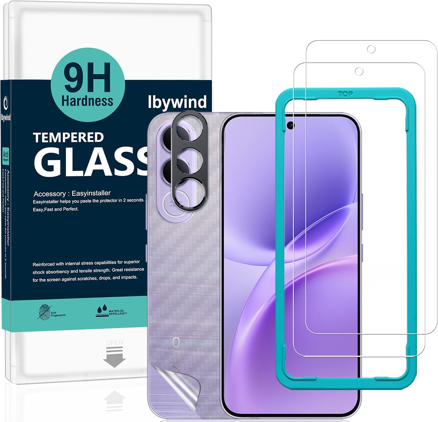 Ibywind — proteção de ecrã e câmara para Vivo V70 FE