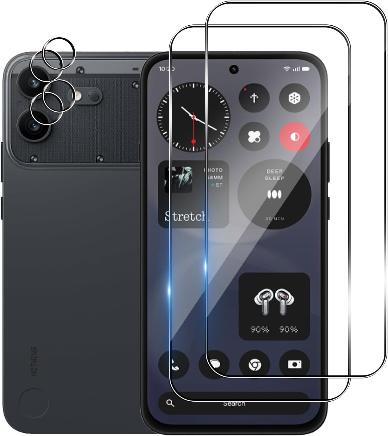 Wookfiss — Protetor de vidro temperado para Nothing Phone (4b)