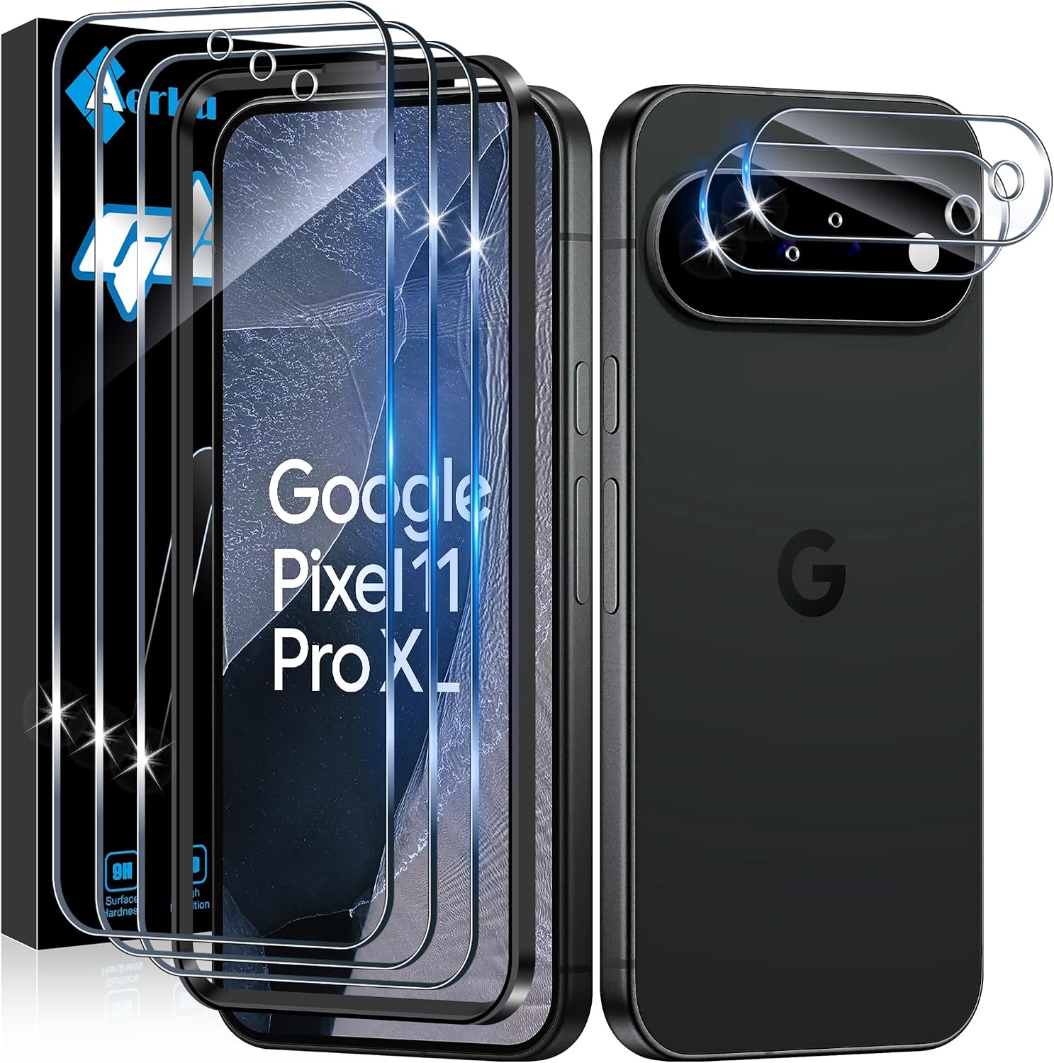 Aerku — Protetor de vidro temperado para Google Pixel 11 Pro XL