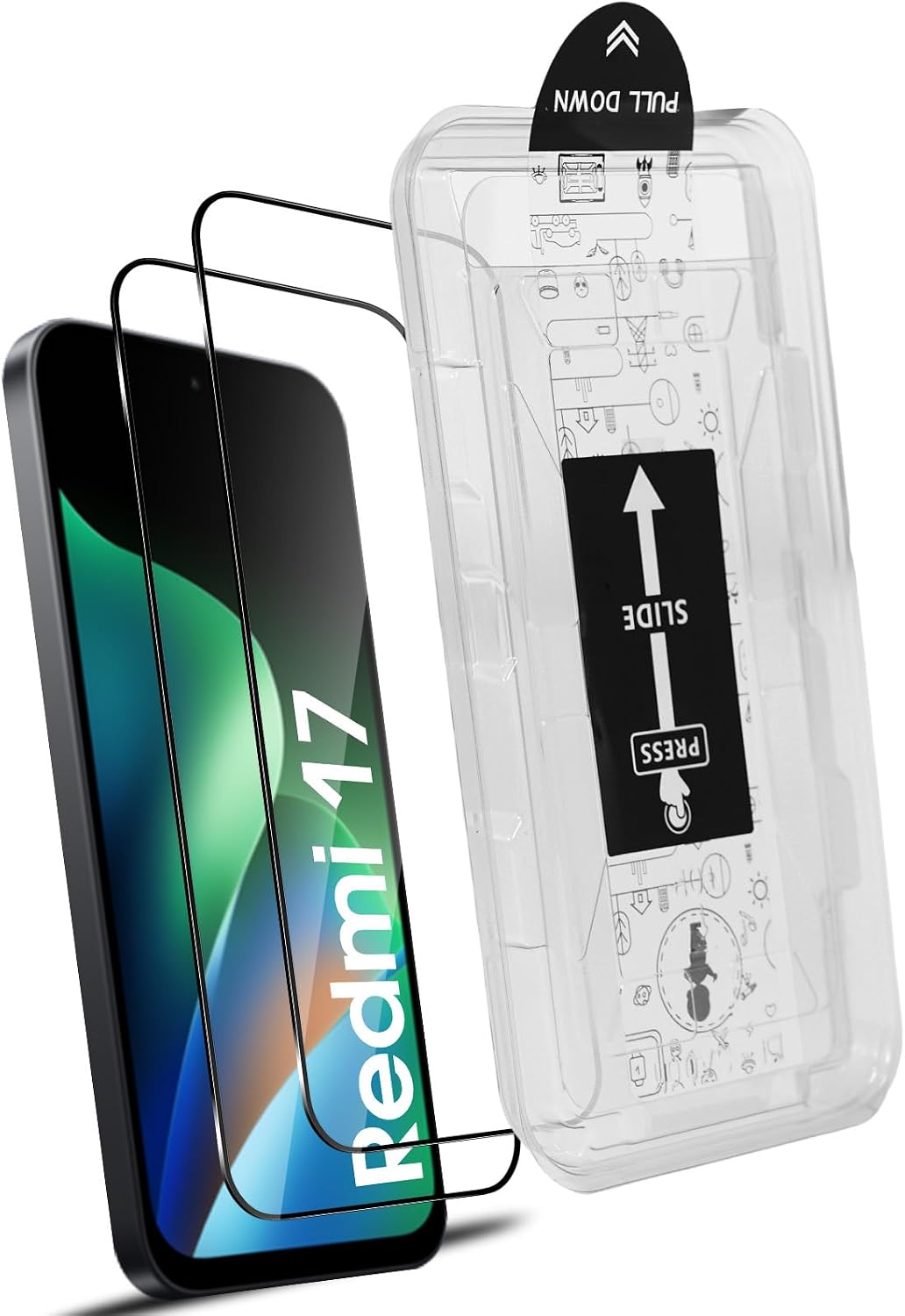 Lutree para Xiaomi Redmi 17 5G/ 4G Cristal Templado, 2 Piezas