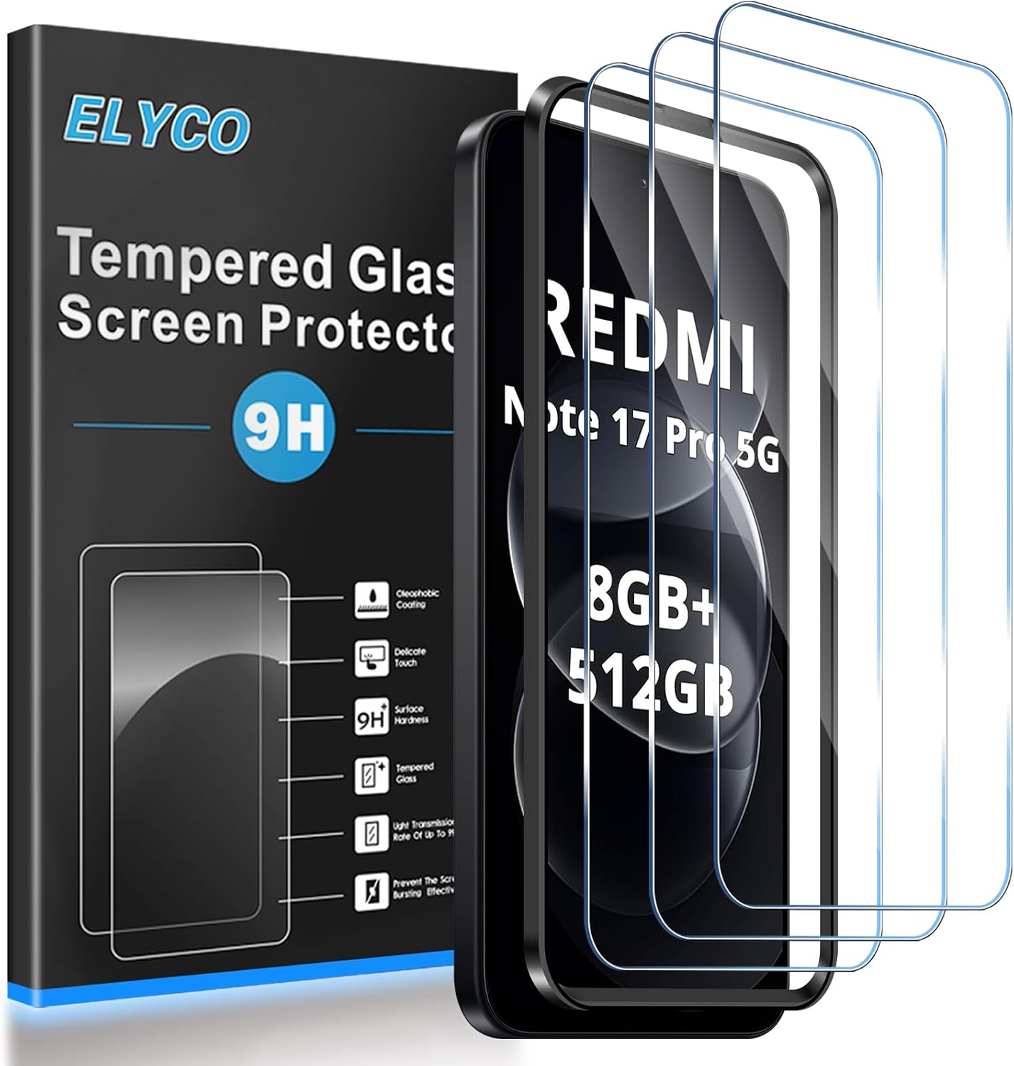 Cristal Templado para Xiaomi Redmi Note 17 Pro/Note 17 Pro Max 5G