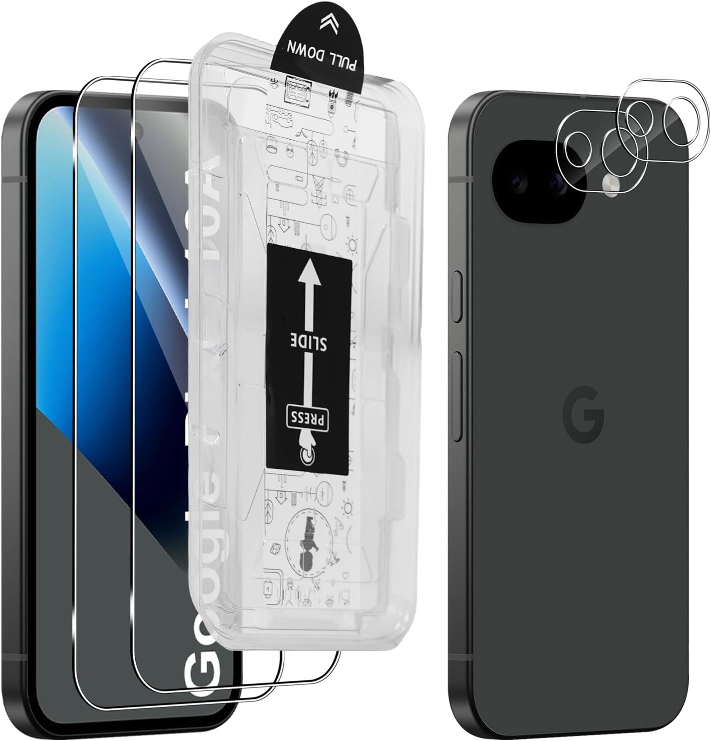 GEEMEE — Protetor de vidro temperado para Google Pixel 10a