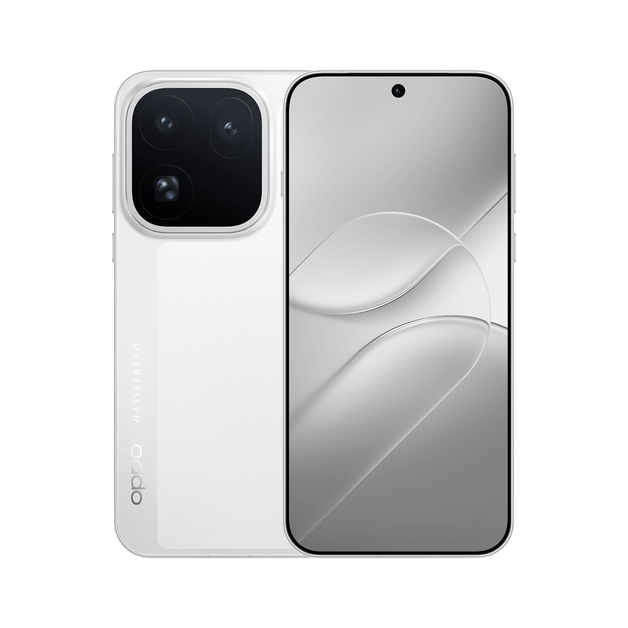 OPPO Find X10 Pro Max Branco Lunar — frente e traseira, imagem oficial